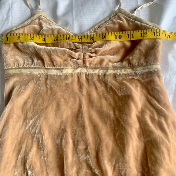 How & Wen Vintage Y2K Velvet Silk Cami Babydoll Top NWT - Picture 4 of 11